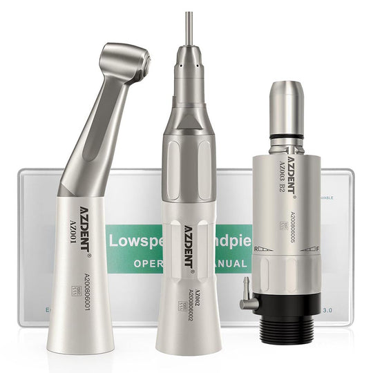 Low Speed Handpiece & Air Motor Set With External Water Spray 2/4 Hole