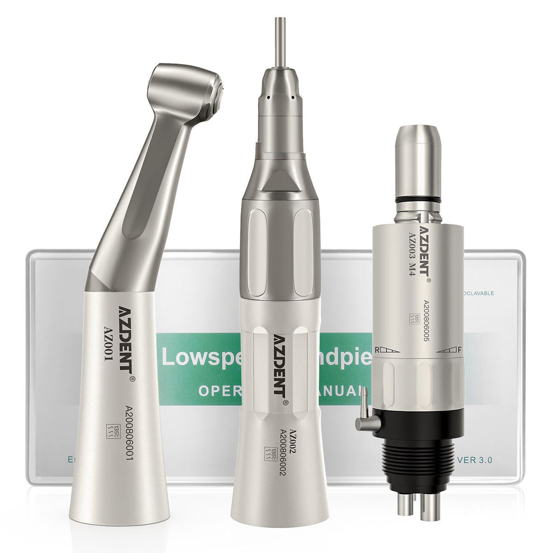 Low Speed Handpiece & Air Motor Set With External Water Spray 2/4 Hole