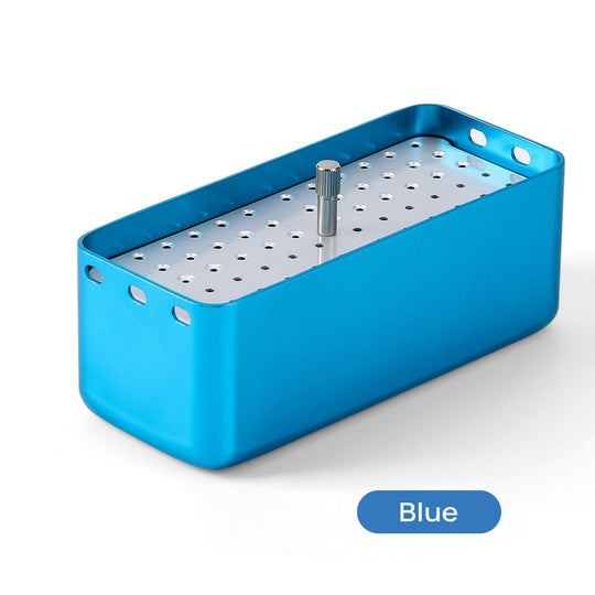 Dental Disinfection Box Holder Aluminum 72 Holes for Burs