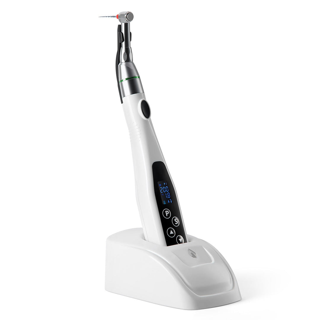 Dental Wireless LED Endo Motor Reciprocating Mini 16:1 Contra Angle Built-in 7 Programs Setting