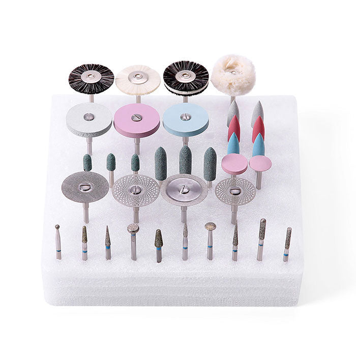 Dental Lab Polishing Kit for Ceramics Porcelain HP Shank 35pcs/Box