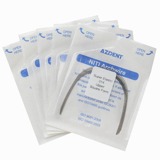 Archwire NiTi Super Elastic Square Round Full Size 10pcs/Pack