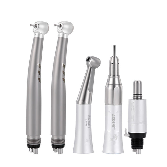 Dental Stainless Body Shadowless LED E-generator High and Low Speed Handpiece 2/4 Holes