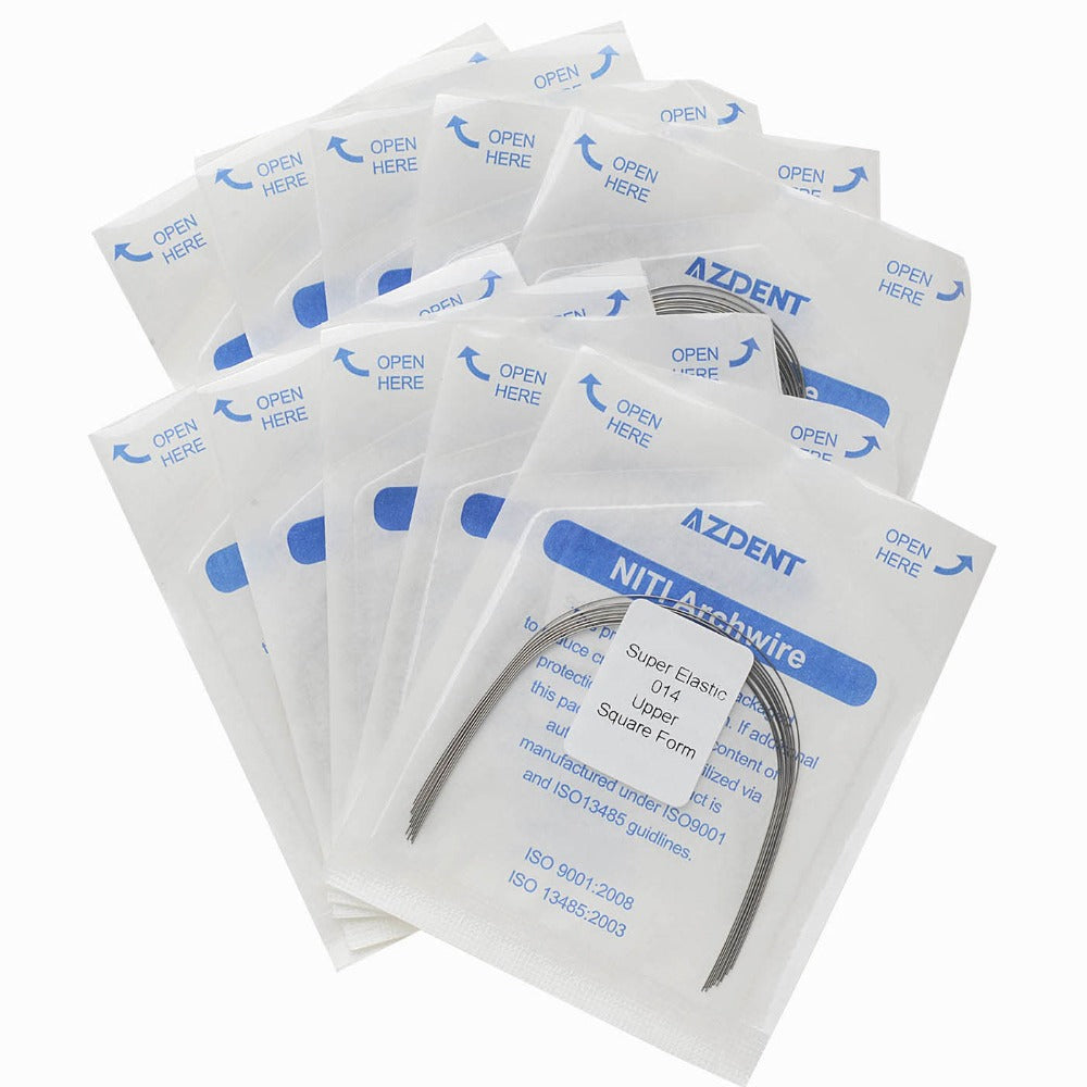 Archwire NiTi Super Elastic Square Round Full Size 10pcs/Pack