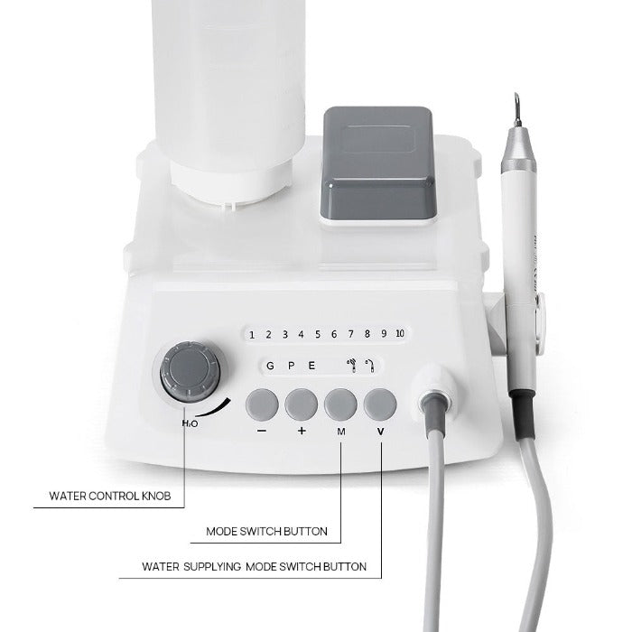 Dental Ultrasonic Scaler Wireless Control LED Handpiece 5 Tips