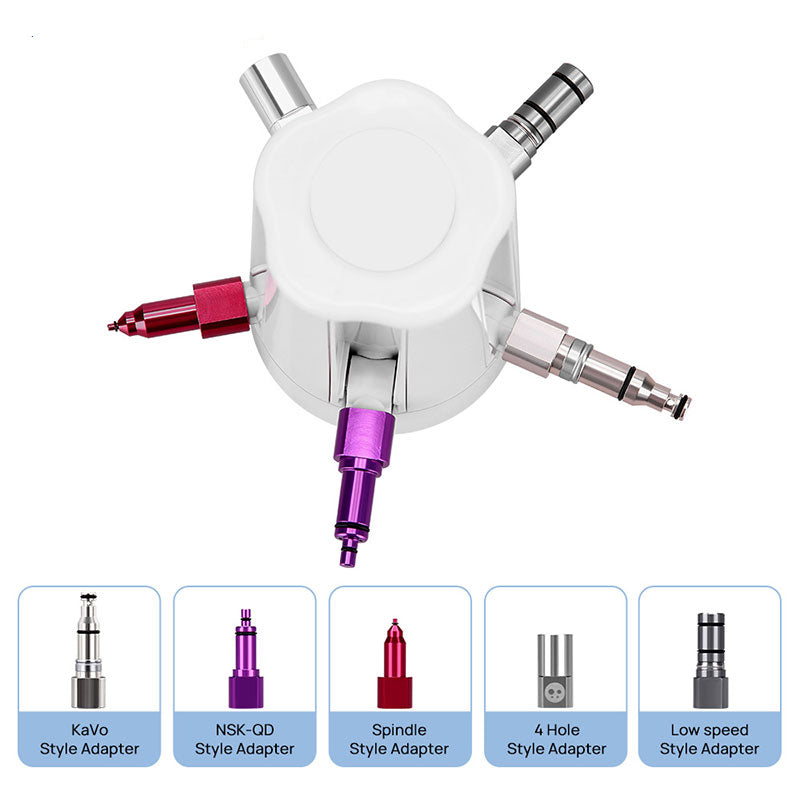 Dental Portable Handpiece Care Spray Lubricant Oil Maintenance 5 Nozzles