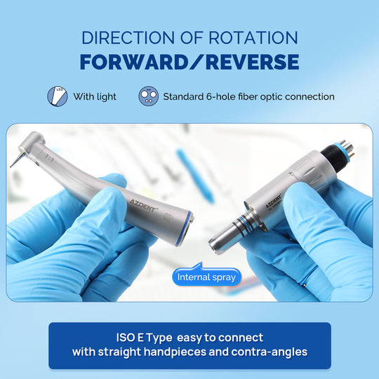 Dental Mini 16:1 Fiber Optic Contra Angle Handpiece