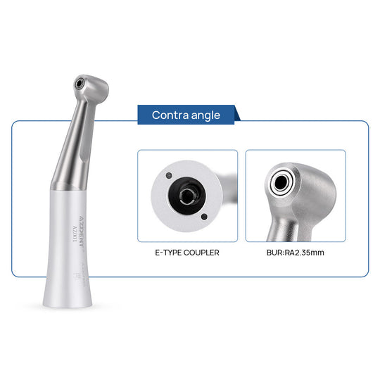 Dental Stainless Body Shadowless LED E-generator High and Low Speed Handpiece 2/4 Holes