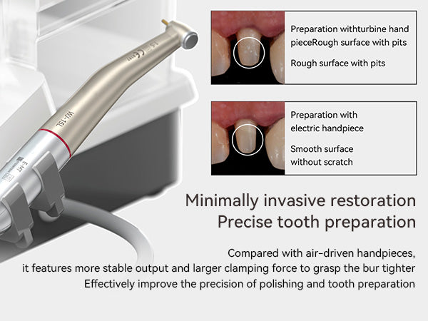 Woodpecker Dental MT3 Electric Motor Brushless with 1:5 Contra Angle & Water Supply System