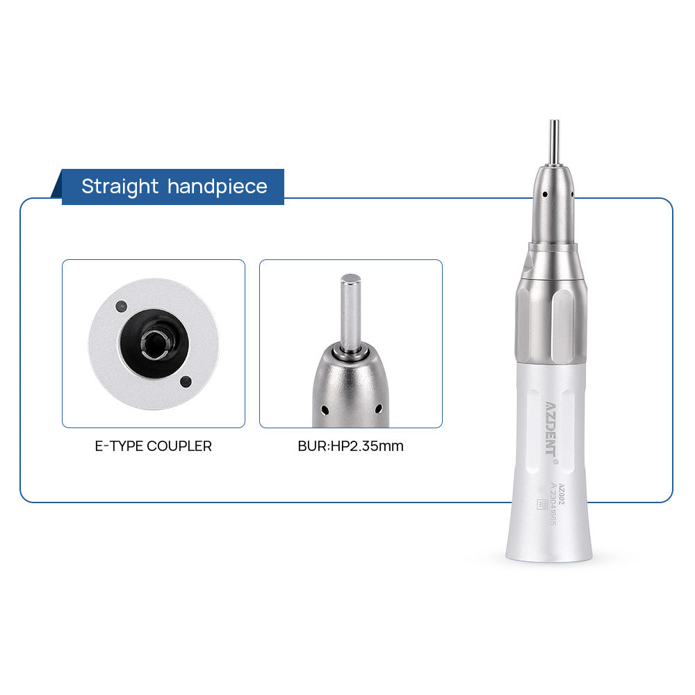 Dental High and Low Speed Handpiece Kit Stainless Body Shadowless LED E-generator 2/4 Holes