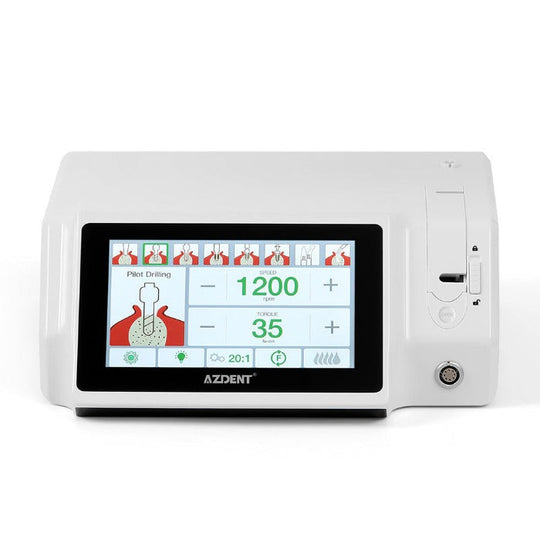 Dental Implant Motor Brushless Color Touch Screen With 20:1 Fiber Optic Contra Angle 80Ncm Auto-Calibration Function 