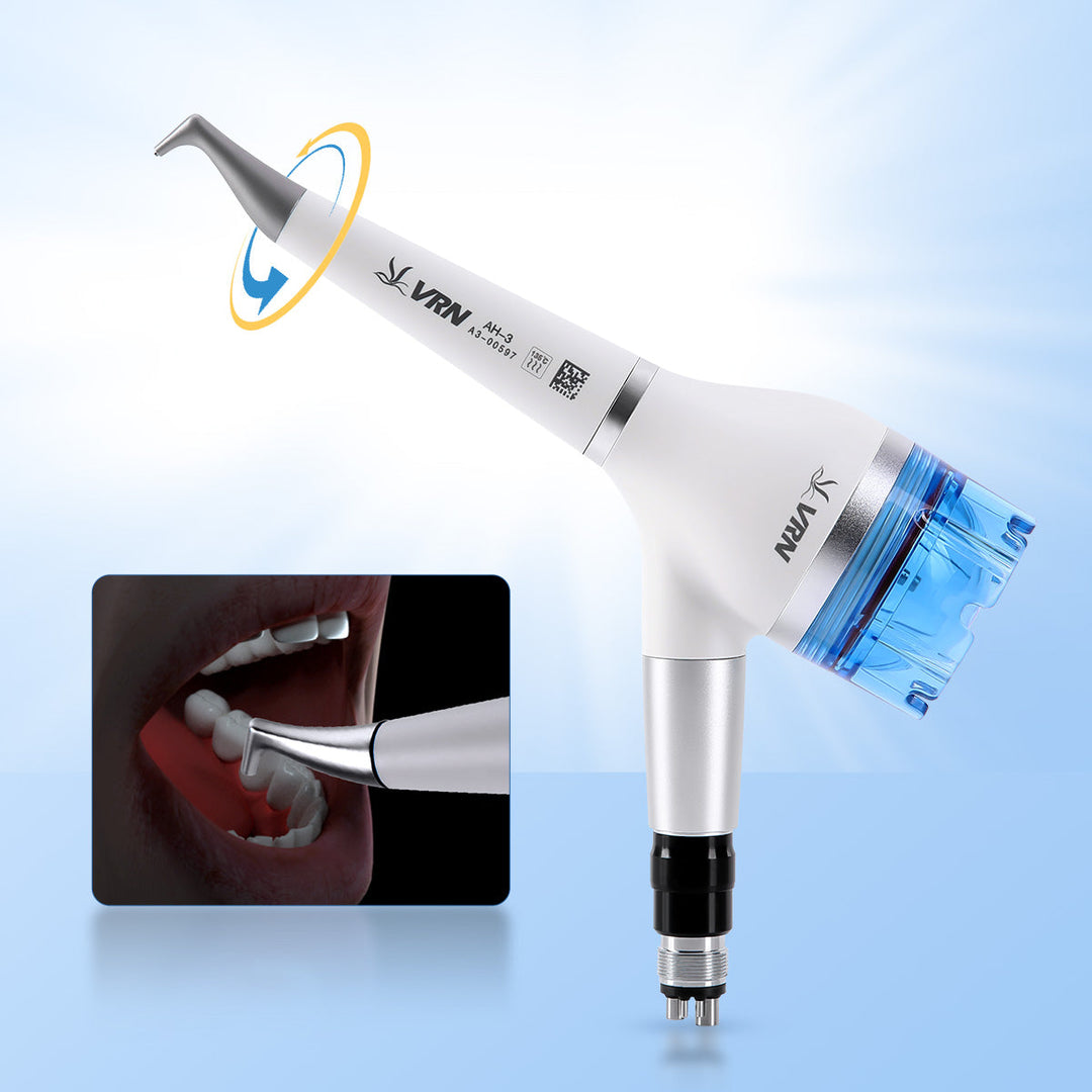 Dental Air Polisher Teeth Polishing Handpiece Whitening Spary Detachable 360° Rotating Handpiece With Quick Coupler 2/4 Hole