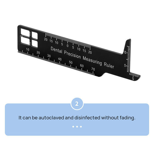 Dental Precision Measuring Ruler Span Measure Scale Endodontic Instruments