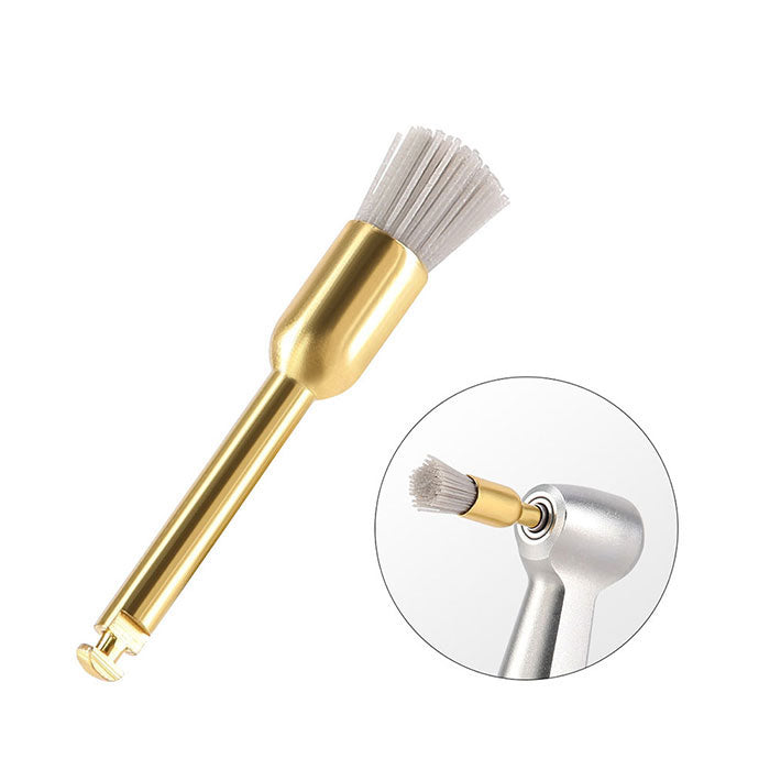 Dental Polishing Brush Flat/Sharp/Bowl For Contra Angle Handpiece Silicon Carbide/Aluminium Oxide 10pcs/Kit