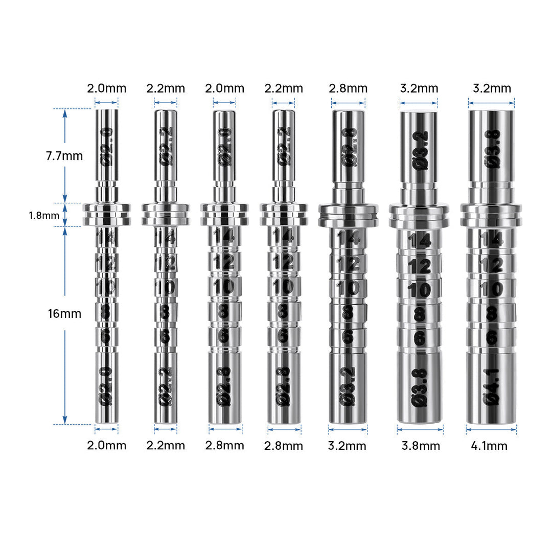 Dental Implant Depth Gauge Pin Stainless Steel Double Head 1pc/Pack