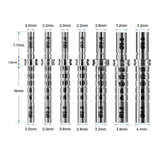 Dental Implant Depth Gauge Pin Stainless Steel Double Head 1pc/Pack