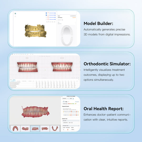 Dental 3D Intraoral Scanner with Software AI Tech Real Color CAD/CAM Digital Impression USB