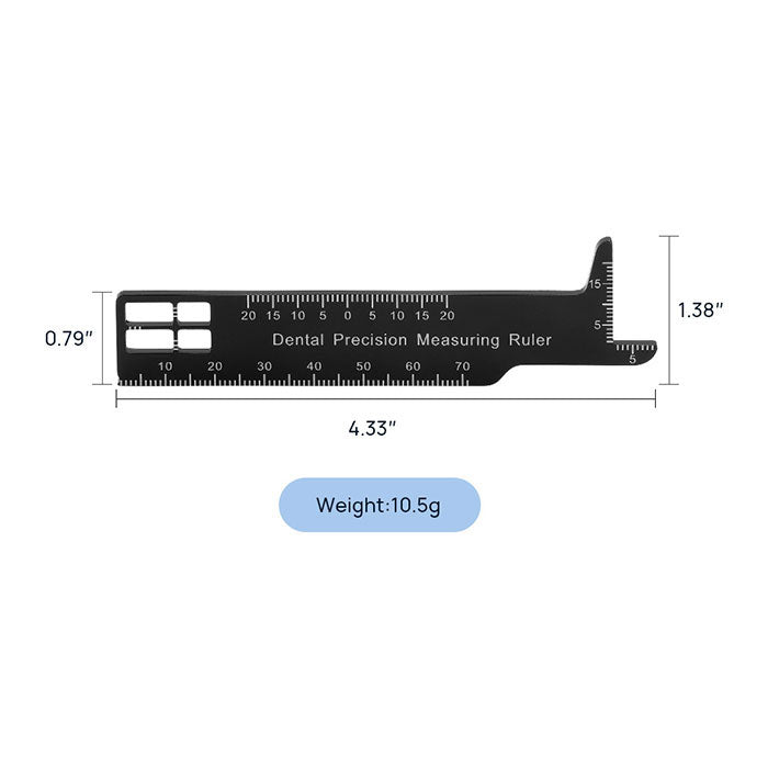 Dental Precision Measuring Ruler Span Measure Scale Endodontic Instruments