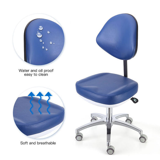 Dental Doctor Stool Adjustable Height Hydraulic Stool With Wheels Soft Seat Cushion