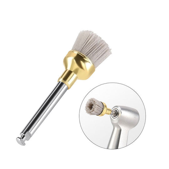 Dental Polishing Brush Flat/Sharp/Bowl For Contra Angle Handpiece Silicon Carbide/Aluminium Oxide 10pcs/Kit