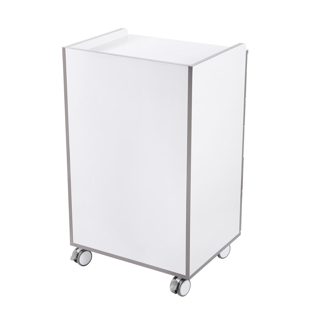 Dental NW-P4 Acrylic Mobile Cabinet Cart Five Drawers & Two Instrument Tray