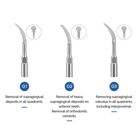 Dental Air Scaler Handpiece Super Sonic Scaling Handle 2/4 Holes With 3 Scaler Tips