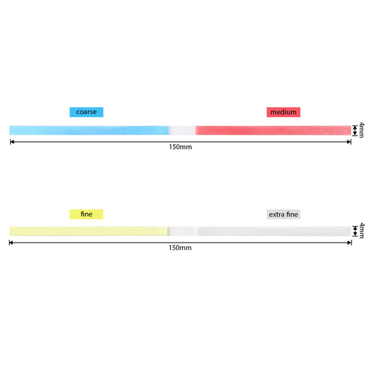 Dental Finishing & Polishing Strip for Interproximal Application Coarse Medium Fine Extra Fine 4mm