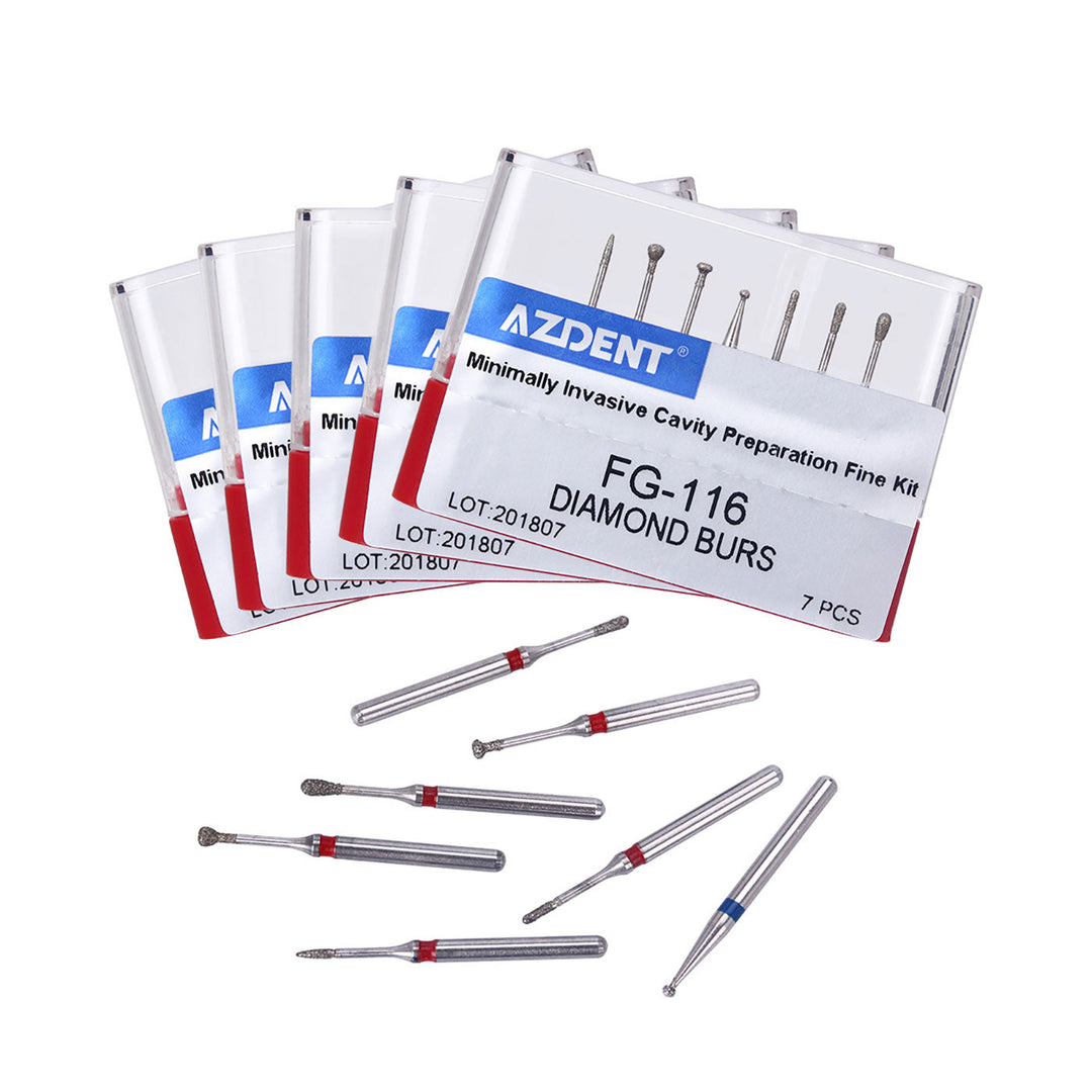 Diamond Burs FG-116 Minimally Invasive Cavity Preparation Fine Kit 7pcs/Kit