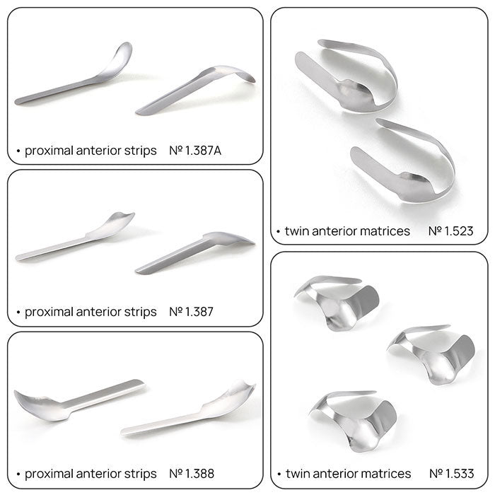 Dental Proximal Anterior Strips Large Small Twin Anterior Matrices Matrix Systems 30Pcs/Box