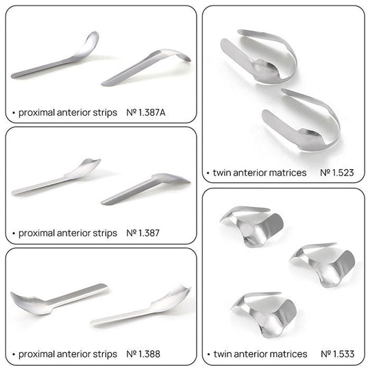 Dental Proximal Anterior Strips Large Small Twin Anterior Matrices Matrix Systems 30Pcs/Box