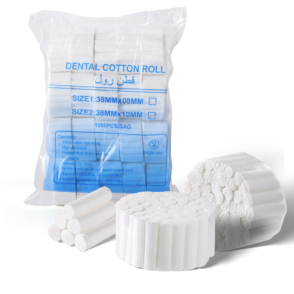 Dental Disposable Cotton Rolls Non-Sterile High Absorbent 1000pcs