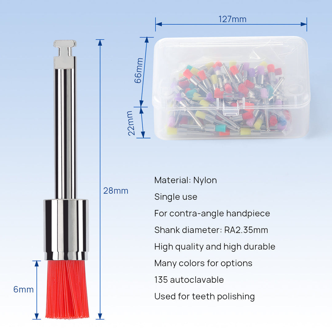 Dental Polishing Prophy Brush Nylon 100p/Box