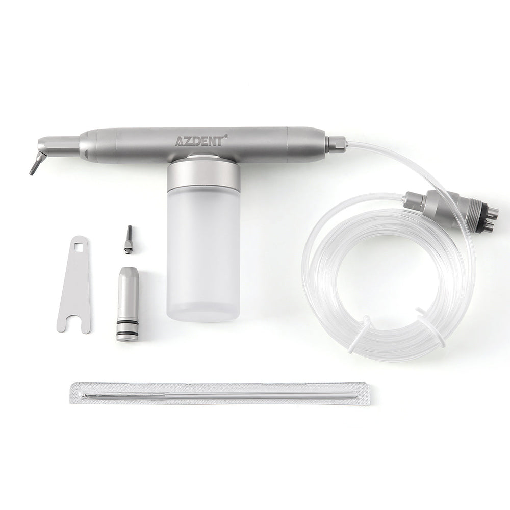 Dental Aluminum Oxide Micro Blaster Sandblasting Gun System without Water 2/4Hole