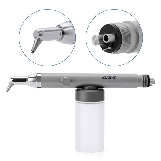 Dental Aluminum Oxide Micro Blaster With Water Spray 360° Rotate 2/4Hole