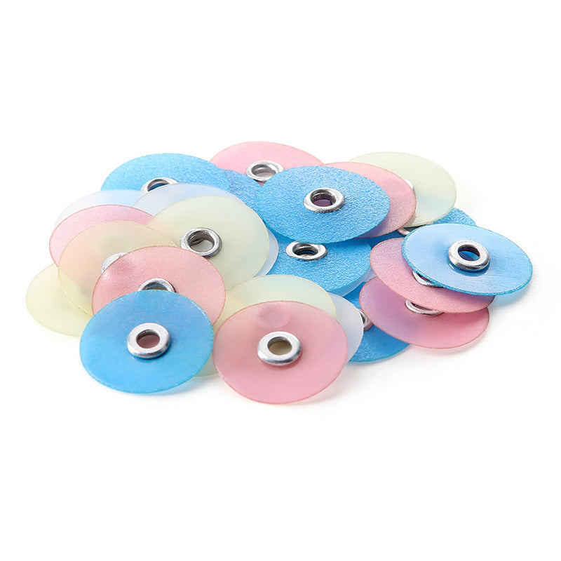 Dental Composite Finishing Polishing Discs 14mm 5/9" with Mandrel 40Pcs/Pack