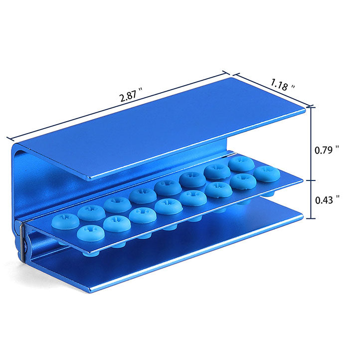 Dental Burs Holder Block 16 Holes with Silicon Cover FG RA Autoclavable