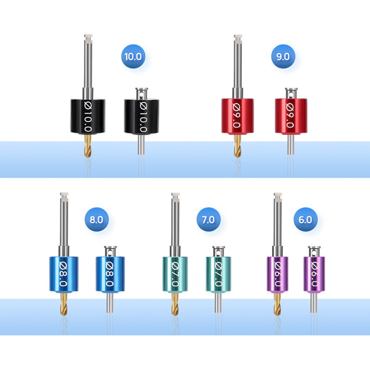 Dental Drill Guide and Implant Positioning Kit Spacing Drill Bit Kit