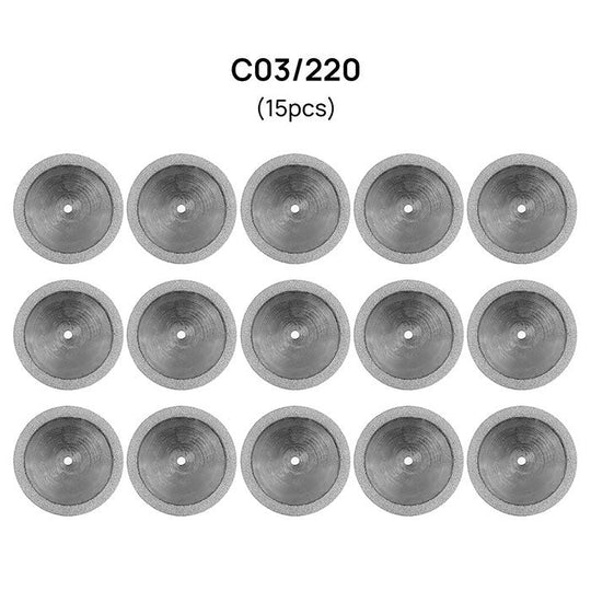Dental Lab Thin Diamond Disc Cutting Double Side Disk Tool For Polisher Machine Mixed 11 Models
