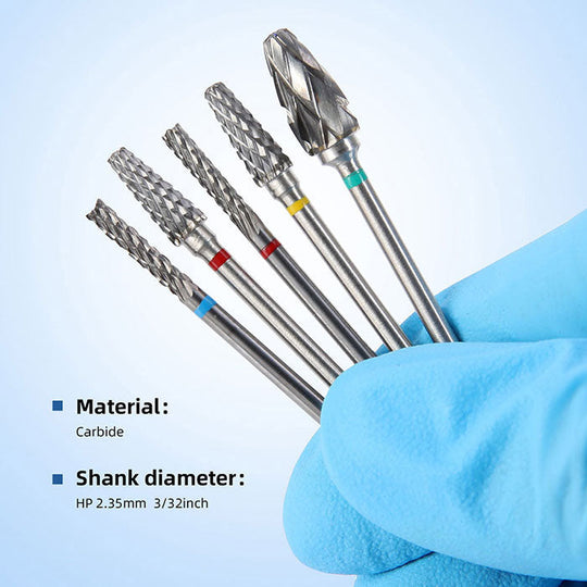 Dental Carbide Drills Cutter Burs Kit HP 2.35mm Type A/G/J 10pcs/Box