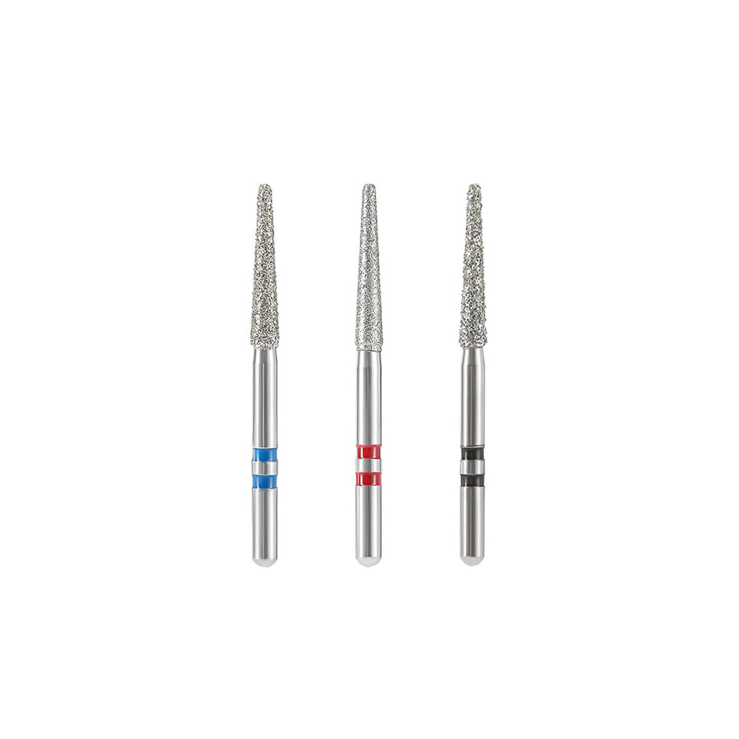 Dental Diamond Burs FG Cutting Zirconia Ceramic Taper 10pcs