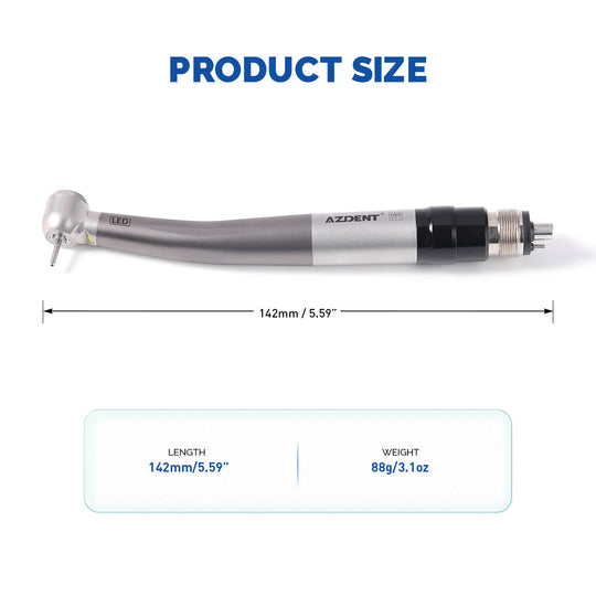 Dental E-Generator LED High Speed Handpiece 4 Holes