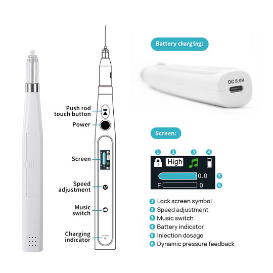 Dental Professional Painless Oral Local Anesthesia Delivery Device Injector