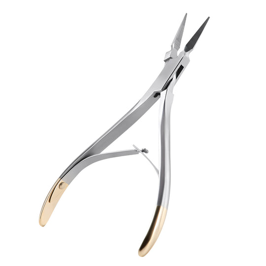 Dental Residual Root Tweezers Tooth Extraction Straight Curved