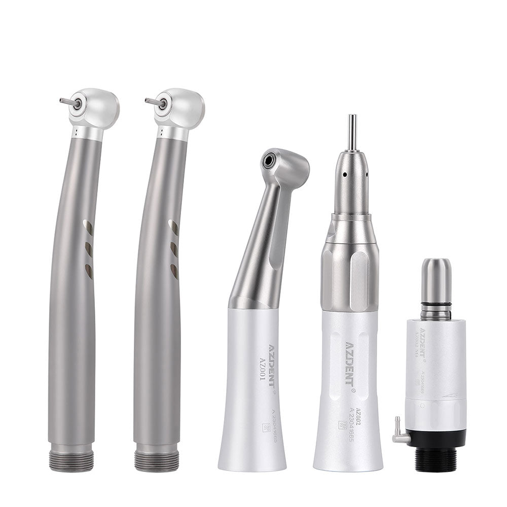 Dental Stainless Body Shadowless LED E-generator High and Low Speed Handpiece 2/4 Holes