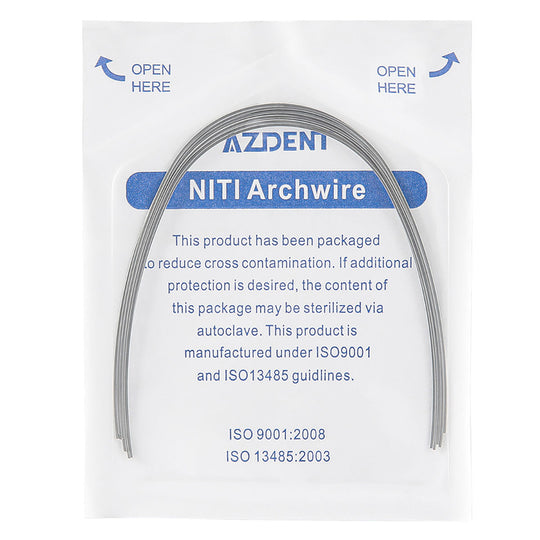 Dental Orthodontic Arch Wire NiTi Rectangular 10pcs Pack