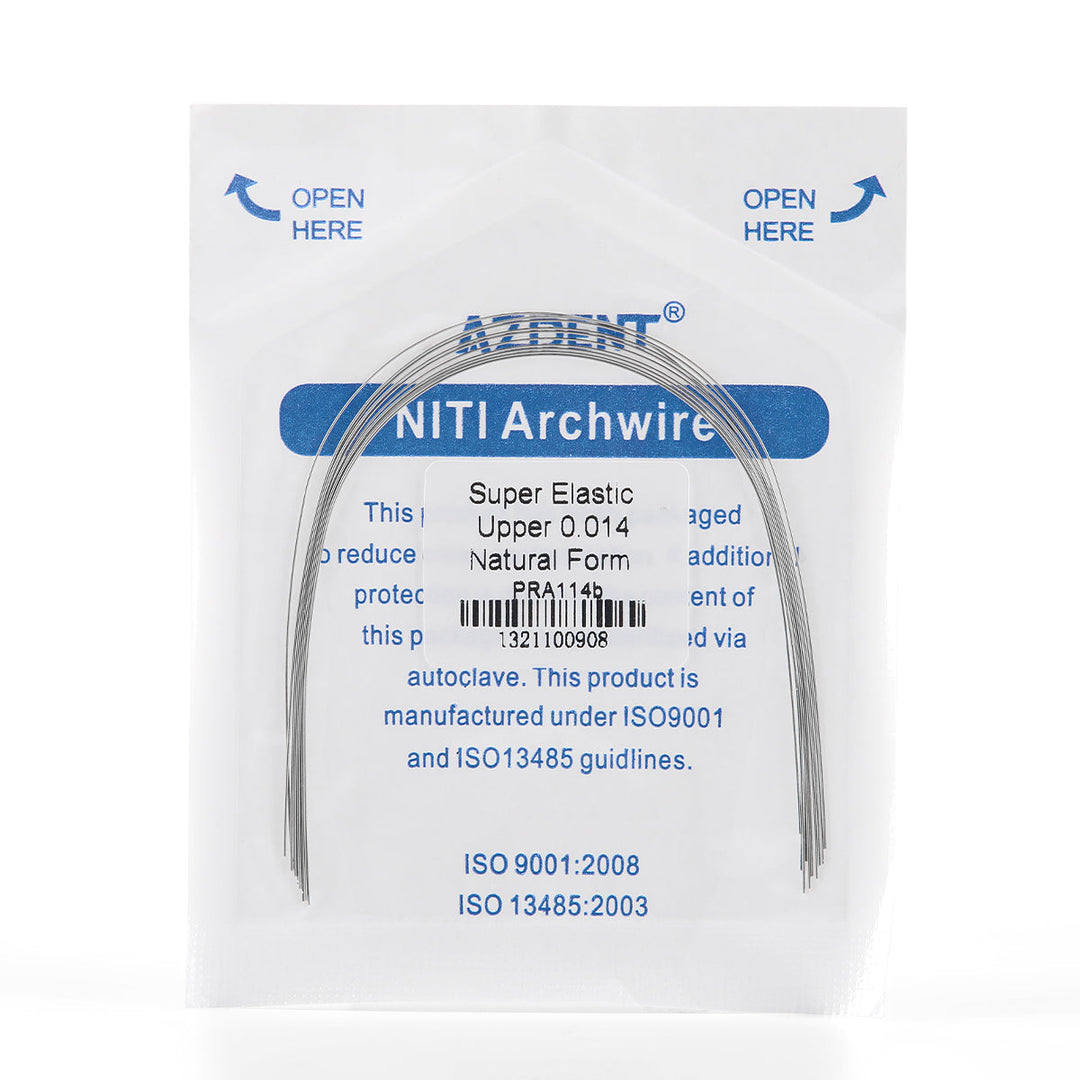 Archwire Niti Super Elastic Natural Round Full Size 10pcs/Pack