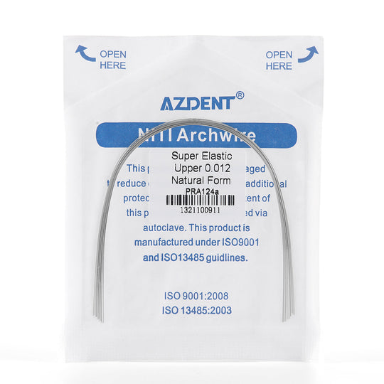 Archwire Niti Super Elastic Natural Round Full Size 10pcs/Pack