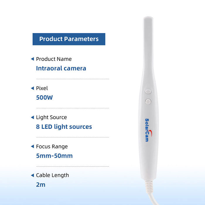 Dental USB Intraoral Camera Oral Endoscope 8 LED Lights VGA Interface 8GB SD Memory Card