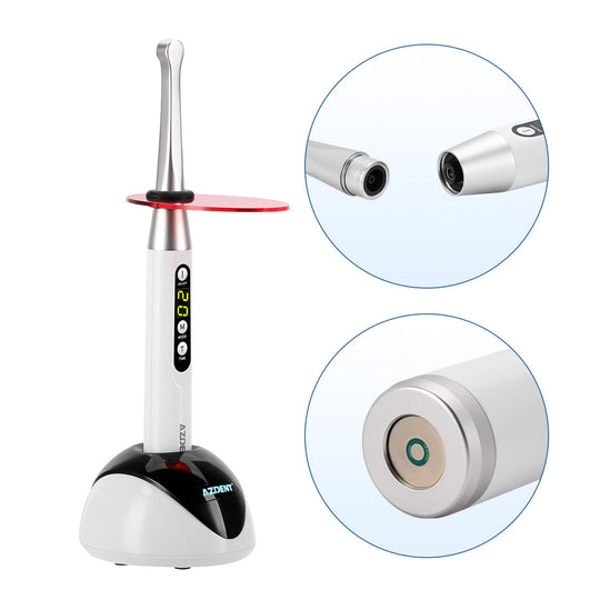 Dental LED Curing Light Wireless 2200mW/cm² 1 Sec Curing 3 Modes