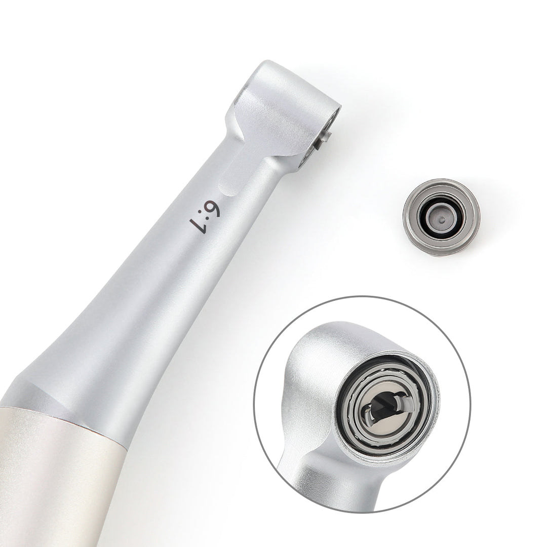 Dental 6:1 Reduction Endo Handpiece Contra Angle Mini Head Push Button